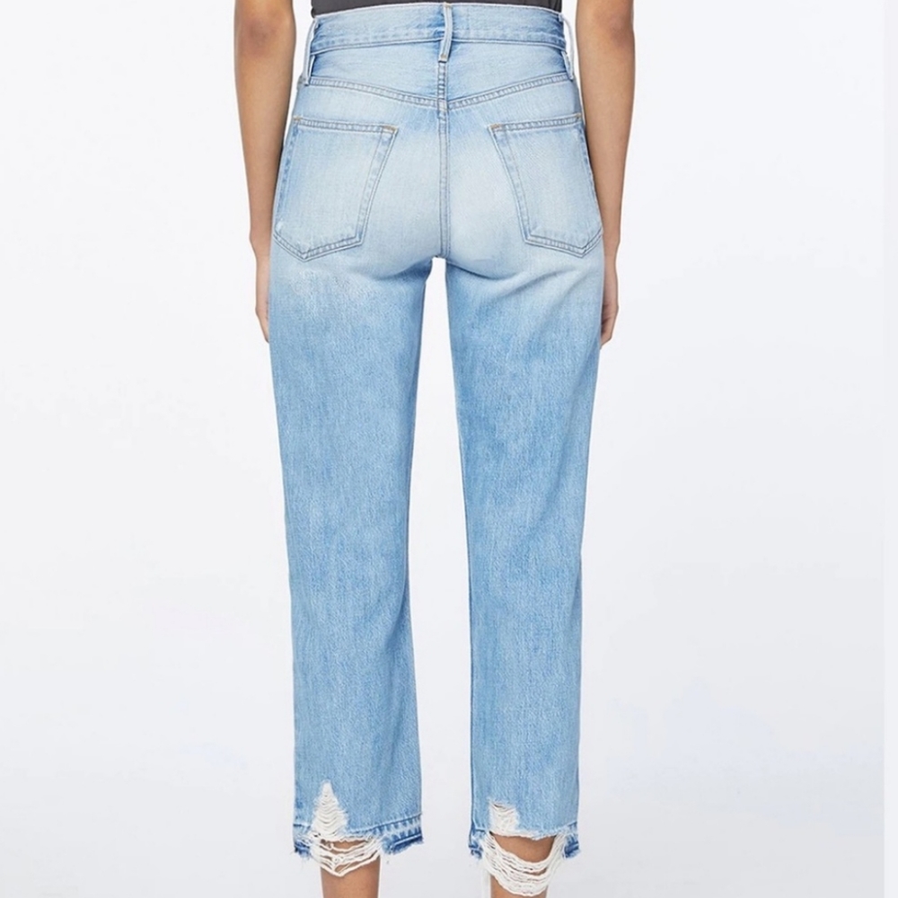 Frame Denim Light Blue Cropped Ankle Jeans - Picture 2 of 10